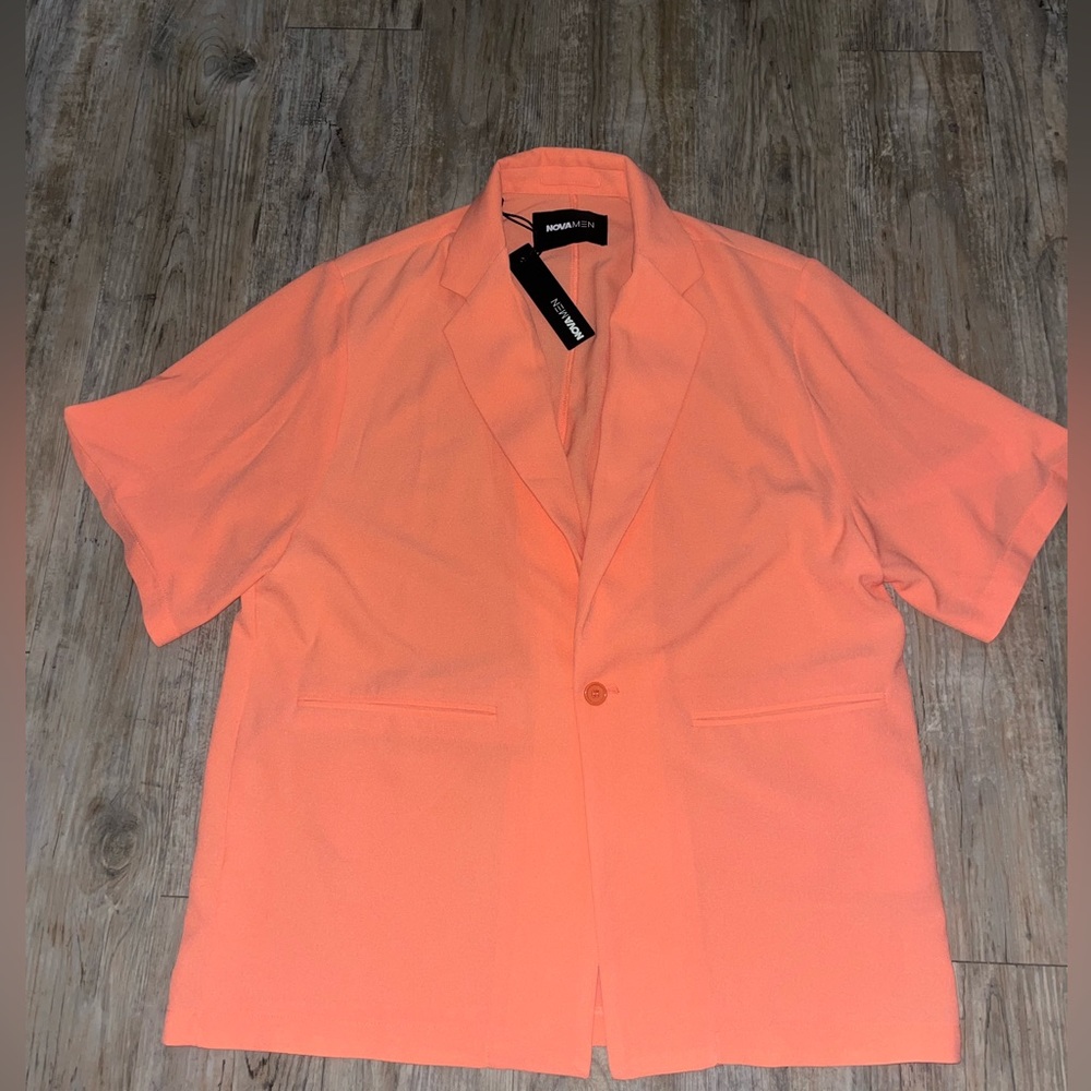 Men lapel neck blazer